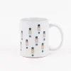 Clayre & Eef Tasse Nussknacker Porzellan weiß bunt 300ml