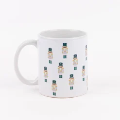 Clayre & Eef Tasse Nussknacker Porzellan weiß bunt 300ml