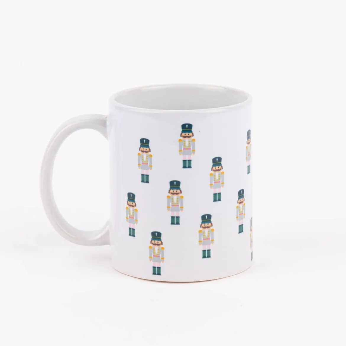Clayre & Eef Tasse Nussknacker Porzellan weiß bunt 300ml