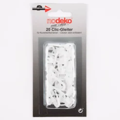 Clic Gleiter für Nutbreite 4mm 20 Stück weiß