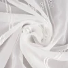 Clip-Panneaux Raffrollo Meterware Scheibenhänger Stickerei Voile nähfrei ecru 140cm hoch