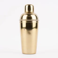 Cocktailshaker Edelstahl goldfarbig glänzend 500ml