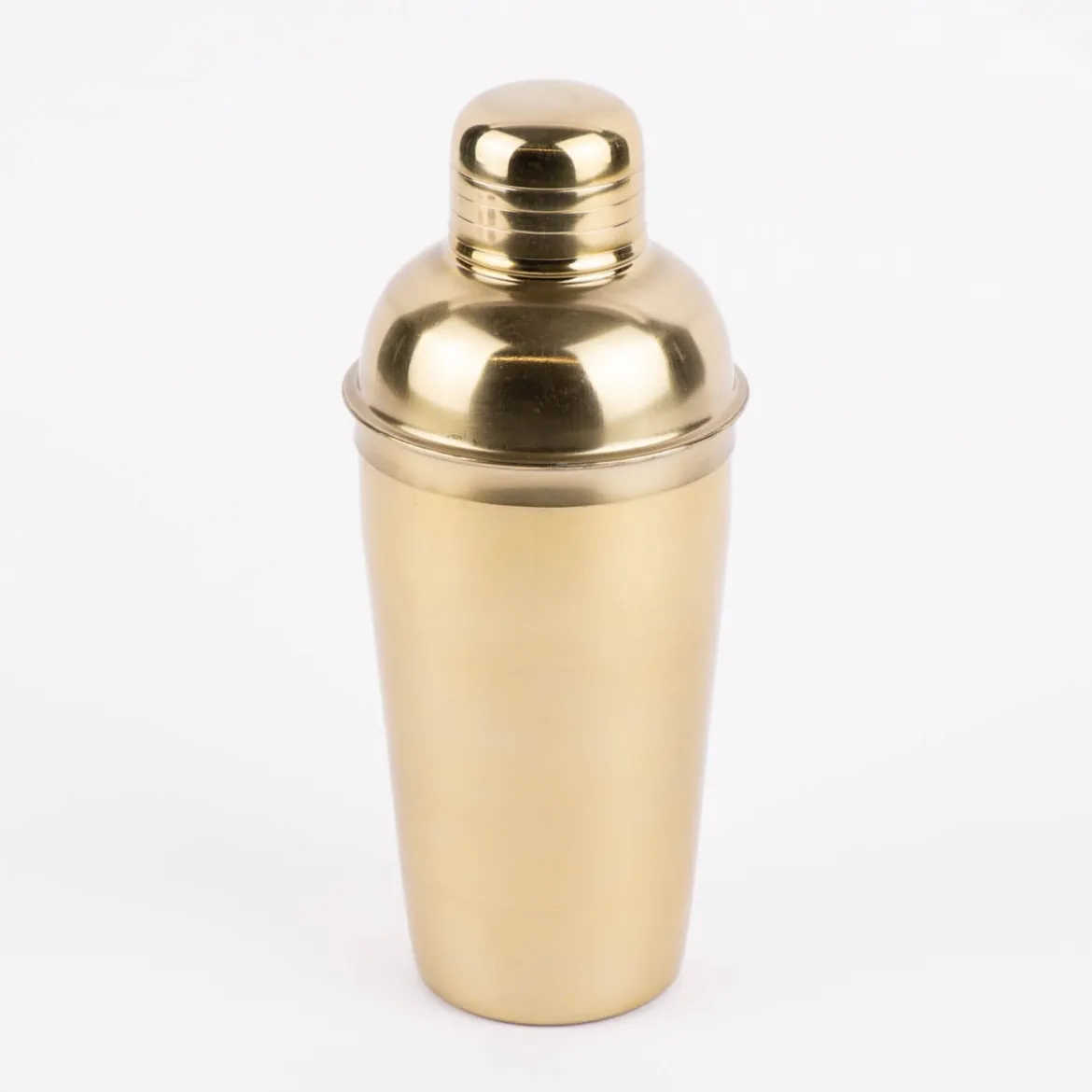 Cocktailshaker Edelstahl goldfarbig glänzend 500ml