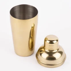 Cocktailshaker Edelstahl goldfarbig glänzend 500ml