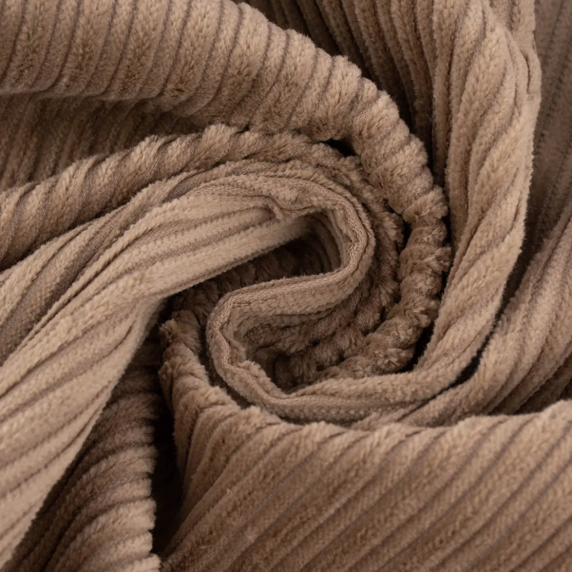 Cord Baumwolle Bekleidungsstoff Dekostoff Doppelrille einfarbig beige 1,45m Breite