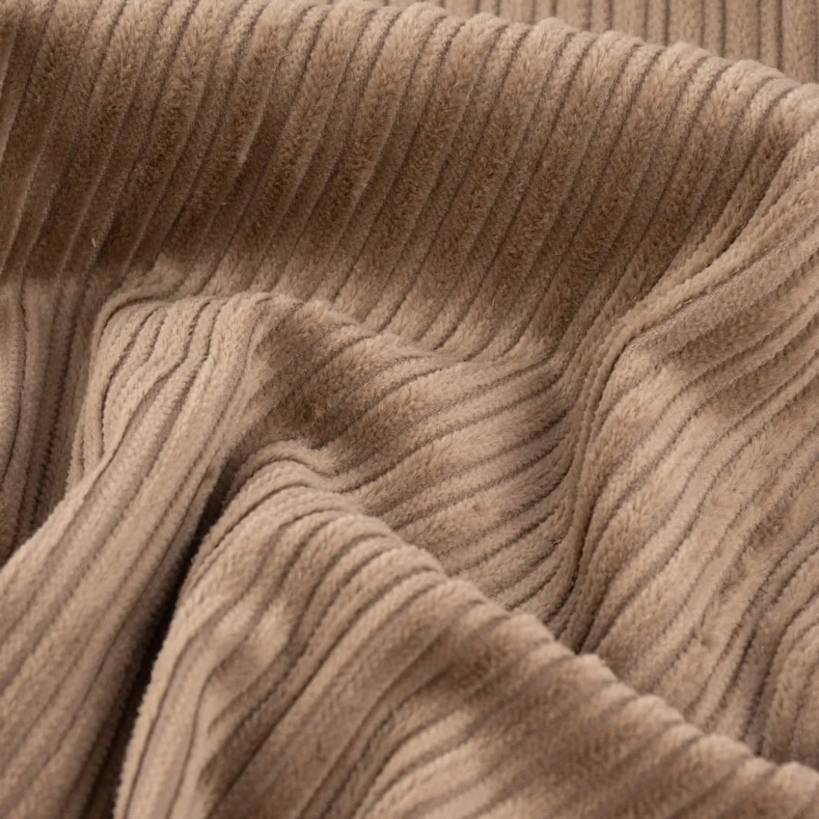 Cord Baumwolle Bekleidungsstoff Dekostoff Doppelrille einfarbig beige 1,45m Breite