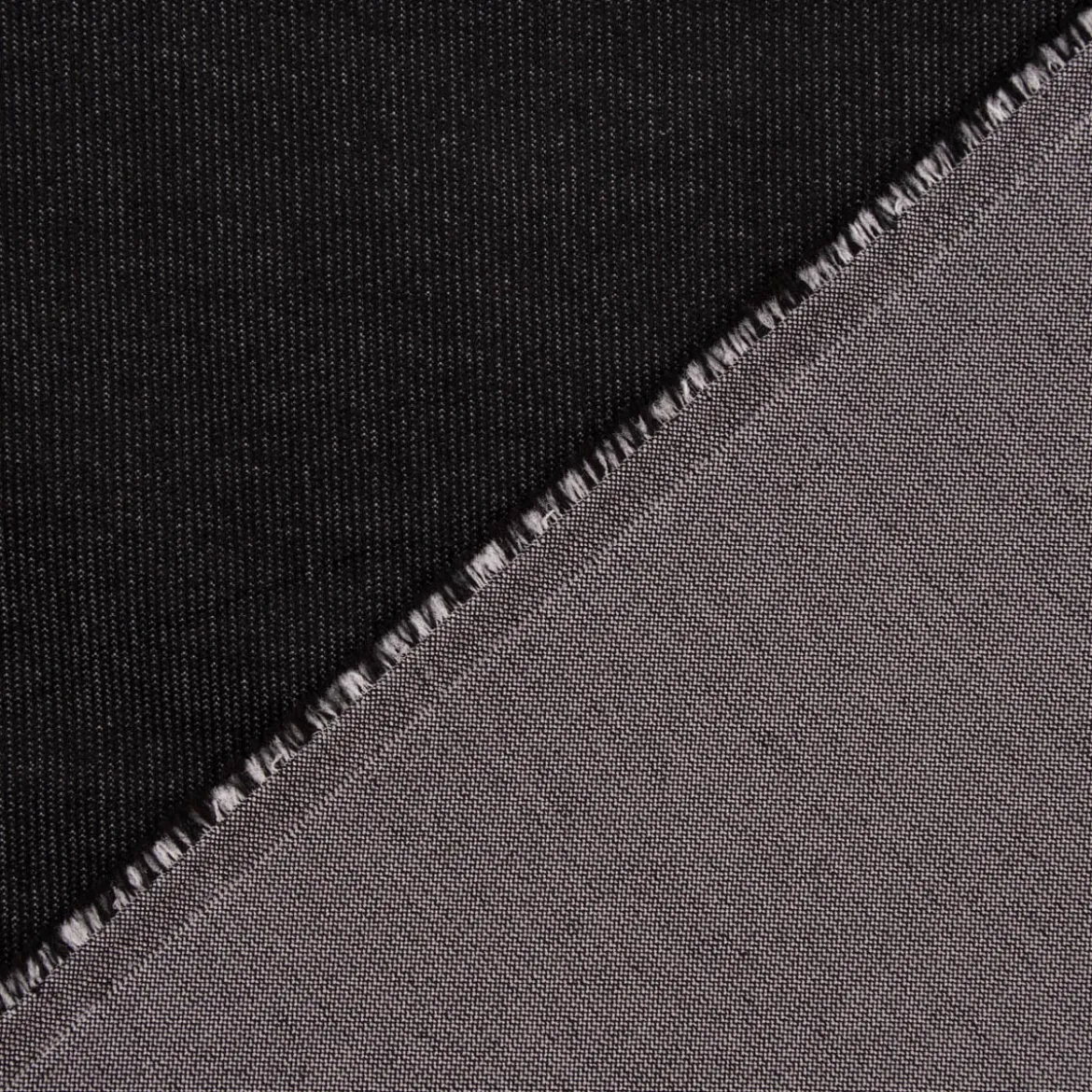 Cord Cordstoff Babycord Jeansoptik Bekleidungsstoff Dekostoff einfarbig schwarz 1,36m Breite