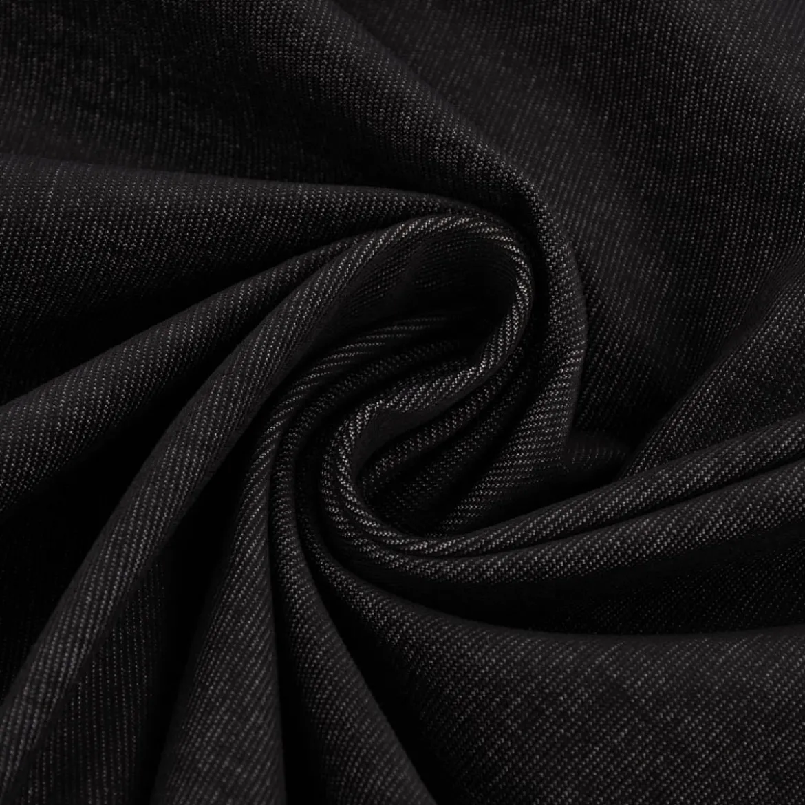 Cord Cordstoff Babycord Jeansoptik Bekleidungsstoff Dekostoff einfarbig schwarz 1,36m Breite