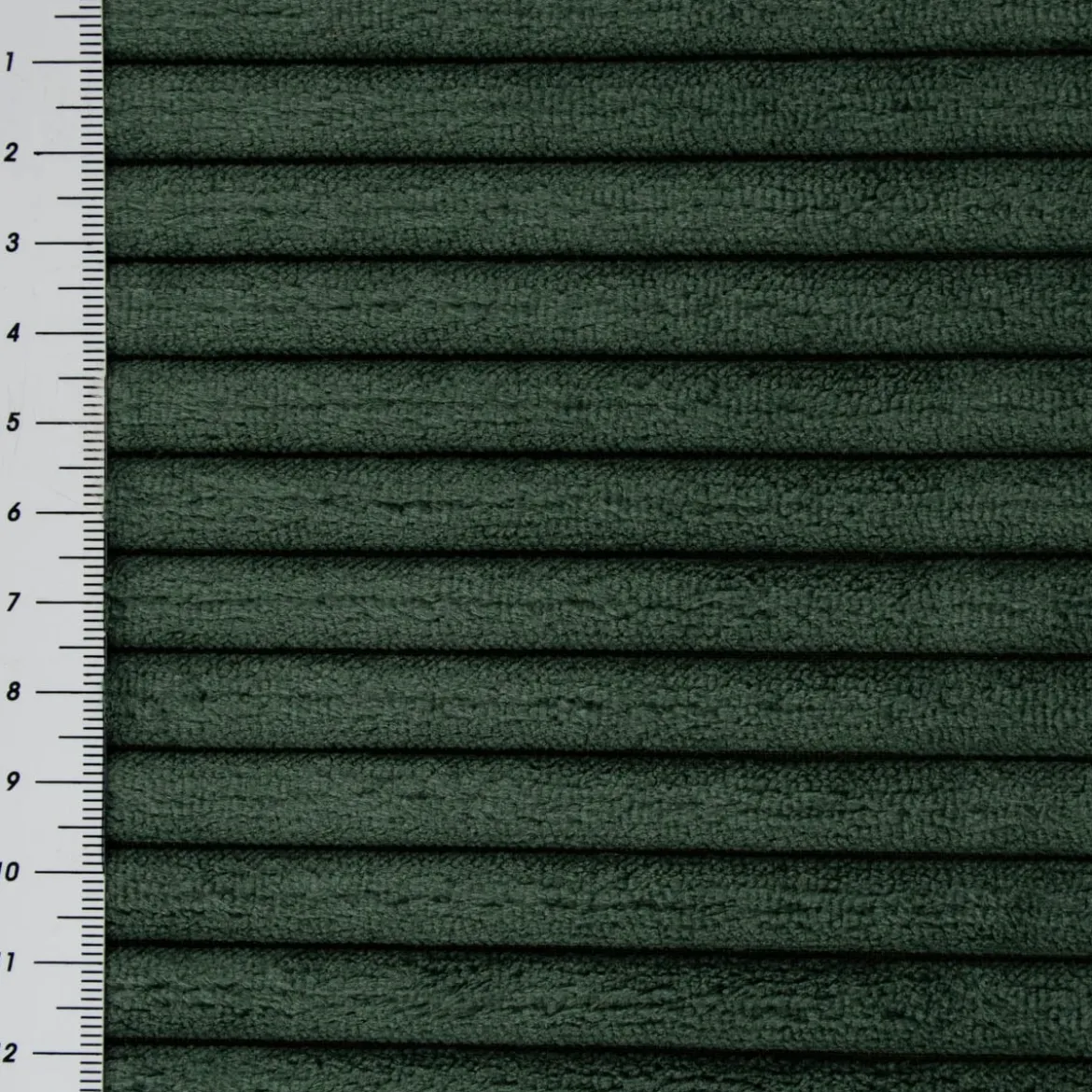 Cord Polsterstoff Möbelstoff Breitcord Baby Rib dunkelgrün 1,45m breit