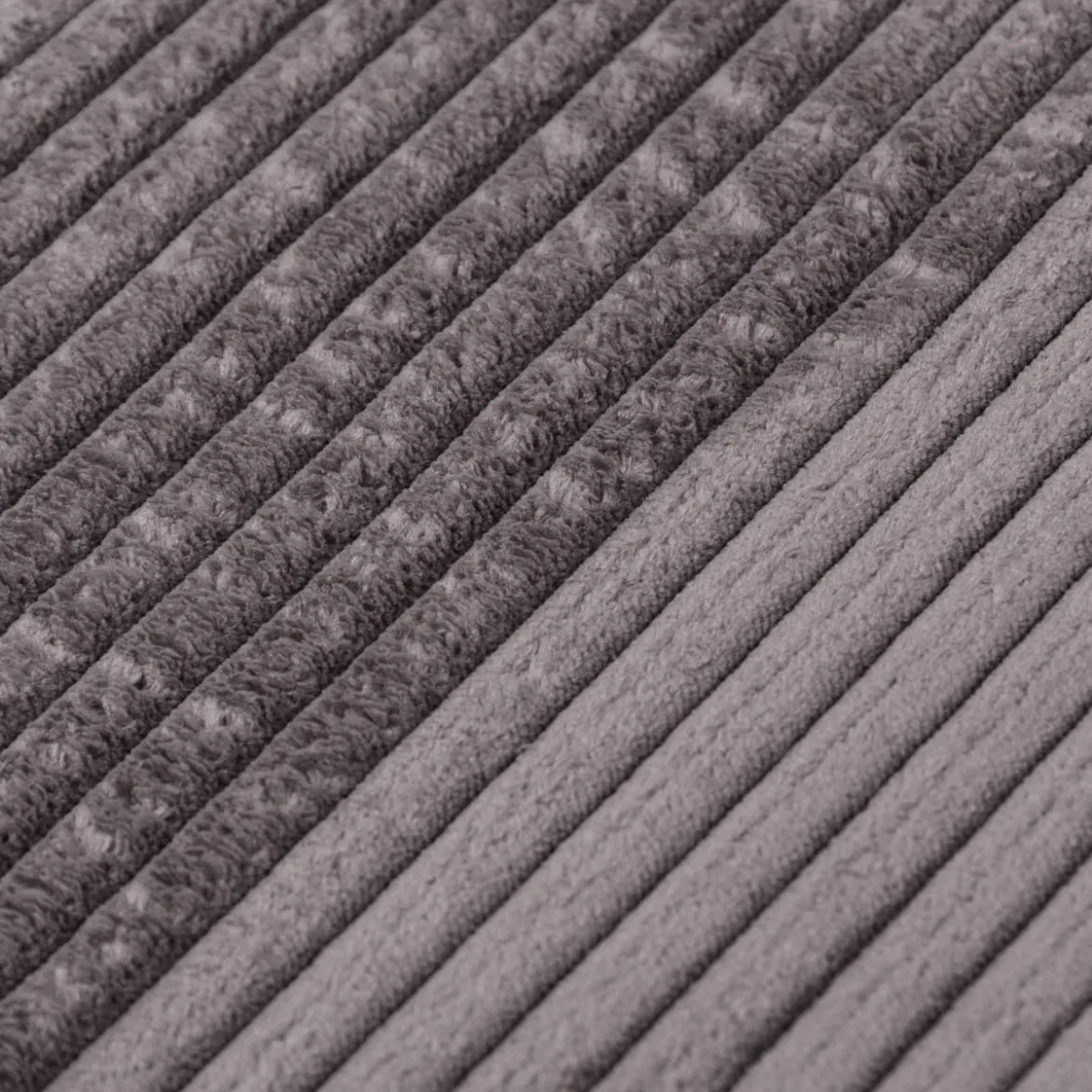 Cord Polsterstoff Möbelstoff Breitcord Baby Rib elephant grau 1,45m breit