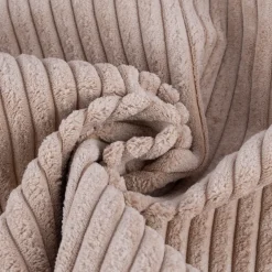 Cord Polsterstoff Möbelstoff Breitcord Baby Rib beige 1,45m breit