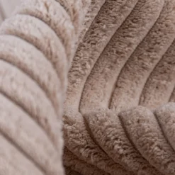 Cord Polsterstoff Möbelstoff Breitcord Baby Rib beige 1,45m breit