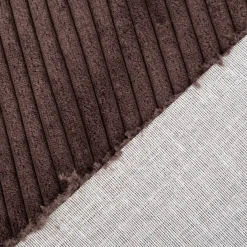 Cord Polsterstoff Möbelstoff Breitcord Baby Rib coffee braun 1,45m breit