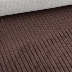 Cord Polsterstoff Möbelstoff Breitcord Baby Rib coffee braun 1,45m breit