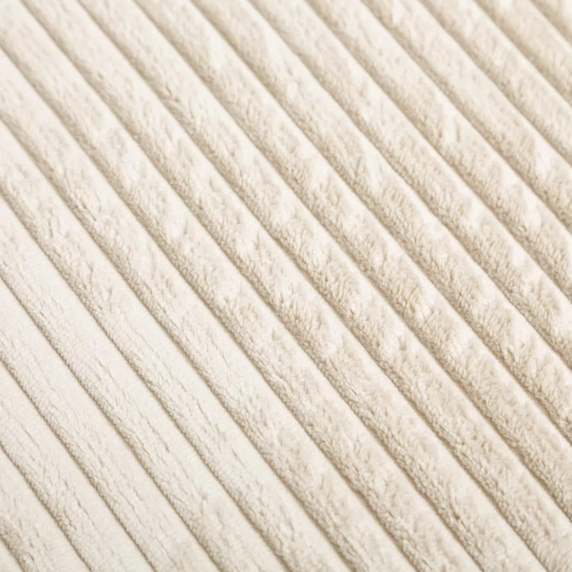 Cord Polsterstoff Möbelstoff Breitcord Baby Rib ecru 1,45m breit