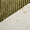 Cord Polsterstoff Möbelstoff Breitcord Baby Rib moos grün 1,45m breit