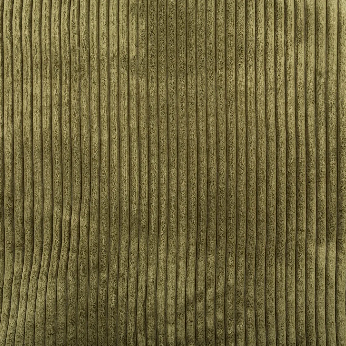 Cord Polsterstoff Möbelstoff Breitcord Baby Rib moos grün 1,45m breit