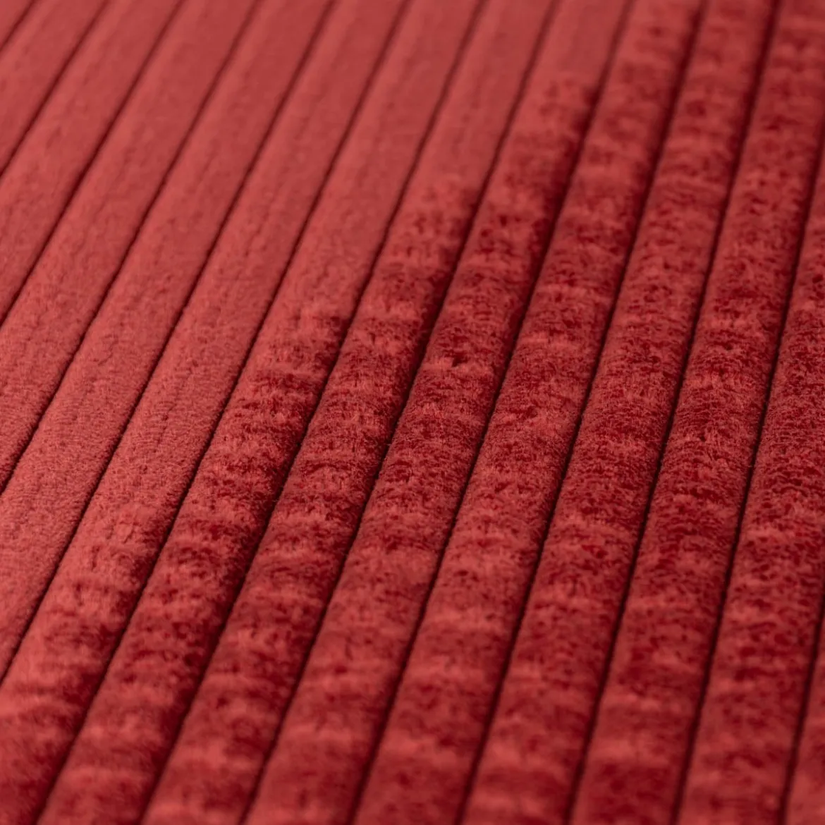 Cord Polsterstoff Möbelstoff Breitcord Baby Rib rot 1,45m breit