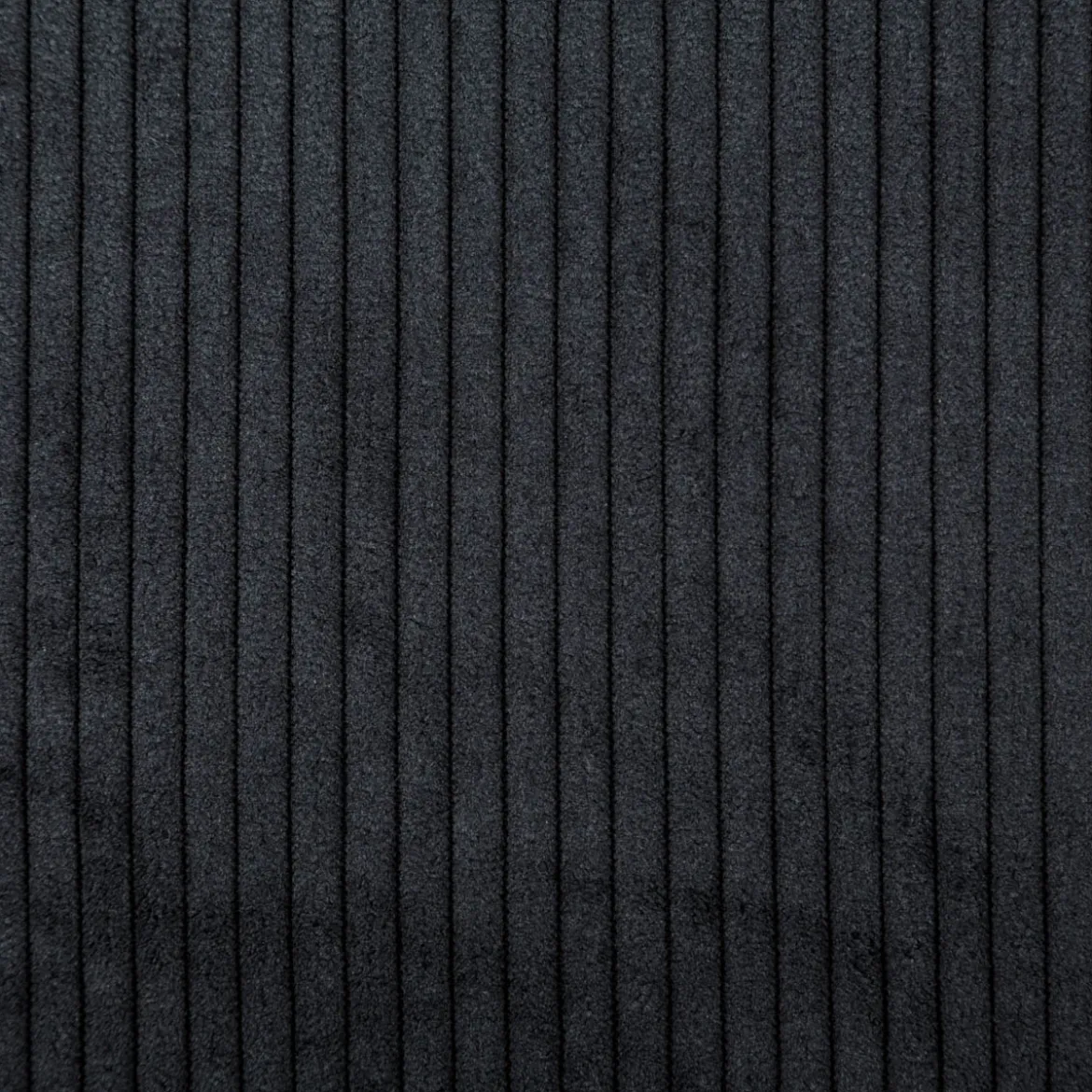 Cord Polsterstoff mit Fleckschutz Capri uni schwarz 1,45m Breite