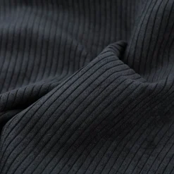 Cord Polsterstoff mit Fleckschutz Capri uni schwarz 1,45m Breite
