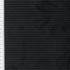 Cord Polsterstoff mit Fleckschutz Capri uni schwarz 1,45m Breite