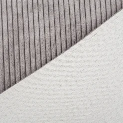 Cord Polsterstoff mit Fleckschutz Capri uni grau 1,45m Breite