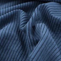 Cord Polsterstoff mit Fleckschutz Capri uni blau 1,45m Breite