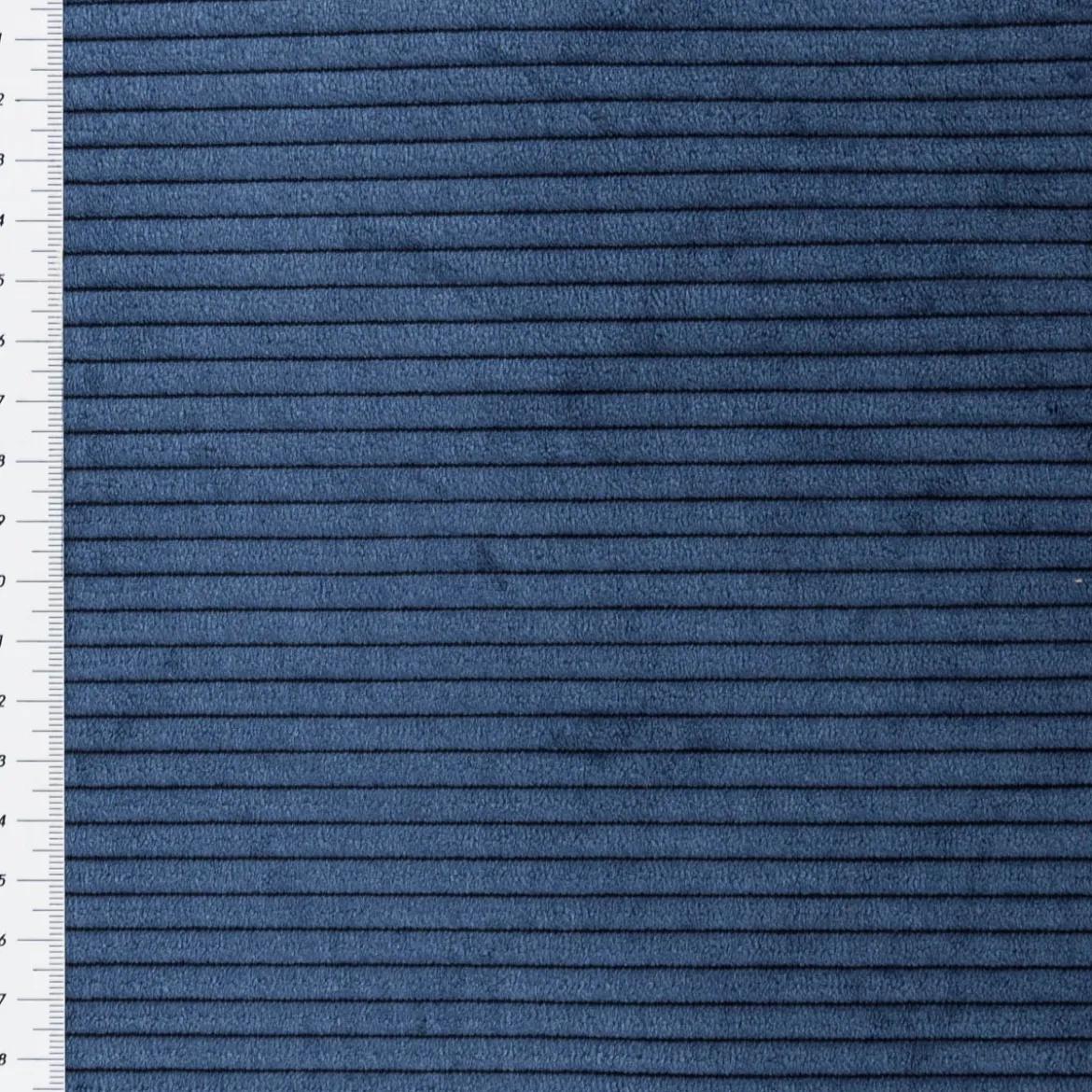 Cord Polsterstoff mit Fleckschutz Capri uni blau 1,45m Breite