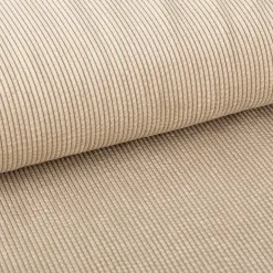 Cord Stof Bubble Bekleidungsstoff Dekostoff einfarbig beige 1,45m Breite