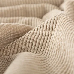 Cord Stof Bubble Bekleidungsstoff Dekostoff einfarbig beige 1,45m Breite