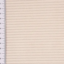 Cord Stoff aus Baumwolle Bekleidungsstoff Dekostoff 4,5W grob vorgewaschen einfarbig helles beige 1,4m Breite