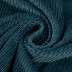 Cord Stoff aus Baumwolle Bekleidungsstoff Dekostoff 4,5W grob vorgewaschen einfarbig blau 1,4m Breite