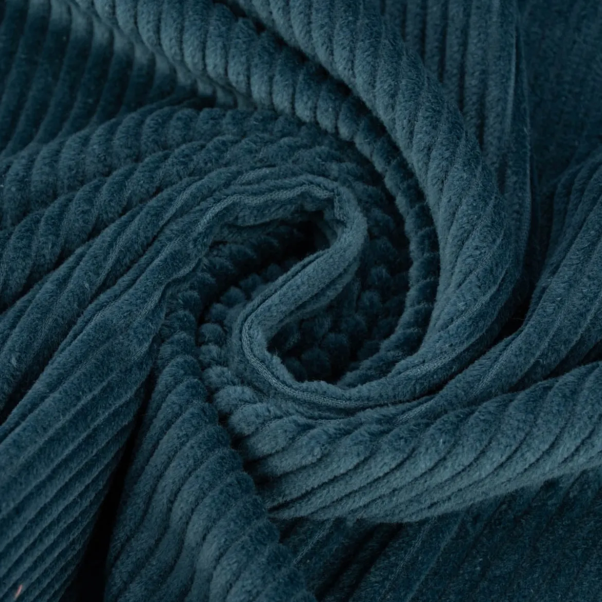 Cord Stoff aus Baumwolle Bekleidungsstoff Dekostoff 4,5W grob vorgewaschen einfarbig blau 1,4m Breite