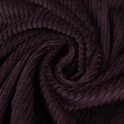 Cord Stoff aus Baumwolle Bekleidungsstoff Dekostoff 4,5W grob vorgewaschen einfarbig aubergine 1,4m Breite