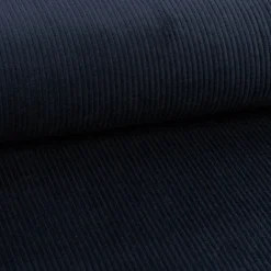 Cord Stoff aus Baumwolle Bekleidungsstoff Dekostoff 4,5W grob vorgewaschen einfarbig navy blau 1,4m Breite