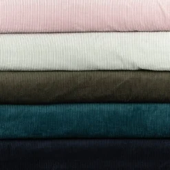 Cord Stoff aus Baumwolle Bekleidungsstoff Dekostoff 4,5W grob vorgewaschen einfarbig navy blau 1,4m Breite
