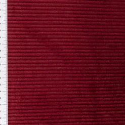 Cord Stoff aus Baumwolle Bekleidungsstoff Dekostoff 4,5W grob vorgewaschen einfarbig red wine weinrot 1,4m Breite