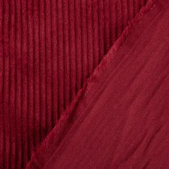 Cord Stoff aus Baumwolle Bekleidungsstoff Dekostoff 4,5W grob vorgewaschen einfarbig red wine weinrot 1,4m Breite