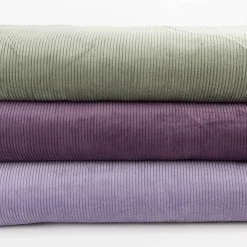 Cord Stoff aus Baumwolle Bekleidungsstoff Dekostoff 4,5W grob vorgewaschen einfarbig flieder 1,4m Breite