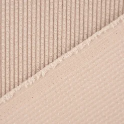 Cord Stoff Bubble Bekleidungsstoff Dekostoff einfarbig sand 1,45m Breite