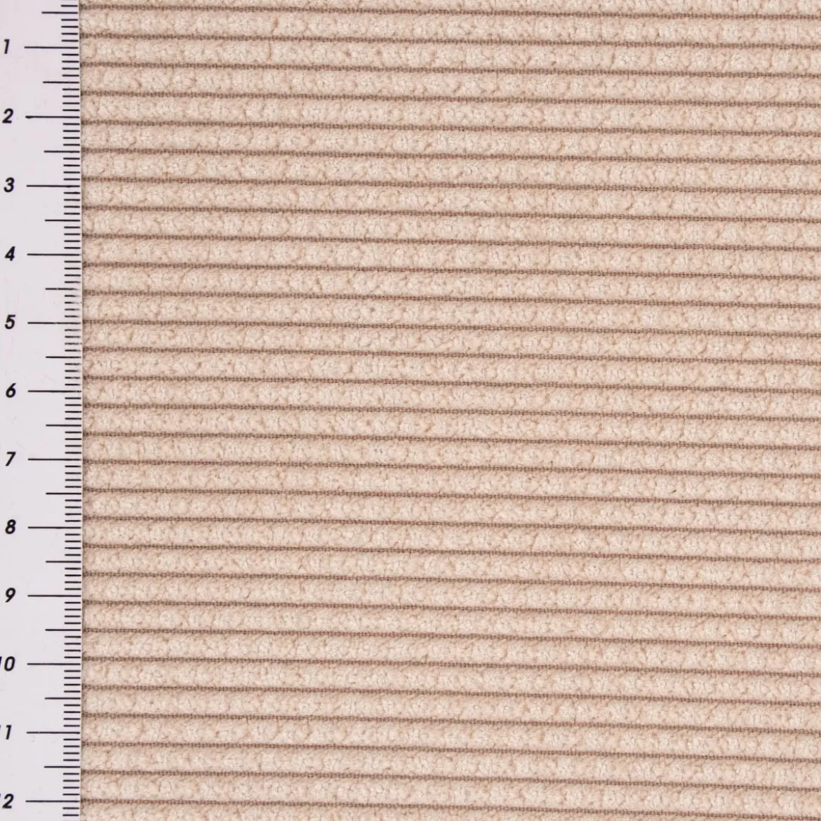 Cord Stoff Bubble Bekleidungsstoff Dekostoff einfarbig sand 1,45m Breite