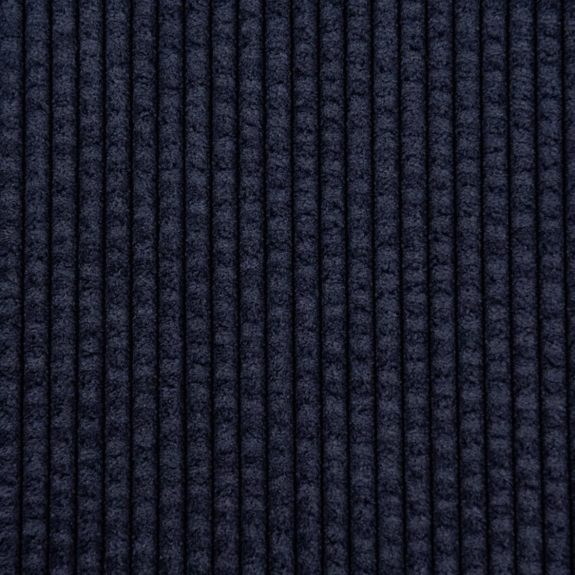 Cordstoff Bubble mit Plüsch Rückseite Doubleface Bekleidungsstoff Dekostoff navy ecru 1,45m Breite