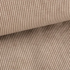 Cordstoff Bubble mit Plüsch Rückseite Doubleface Bekleidungsstoff Dekostoff sand ecru 1,45m Breite