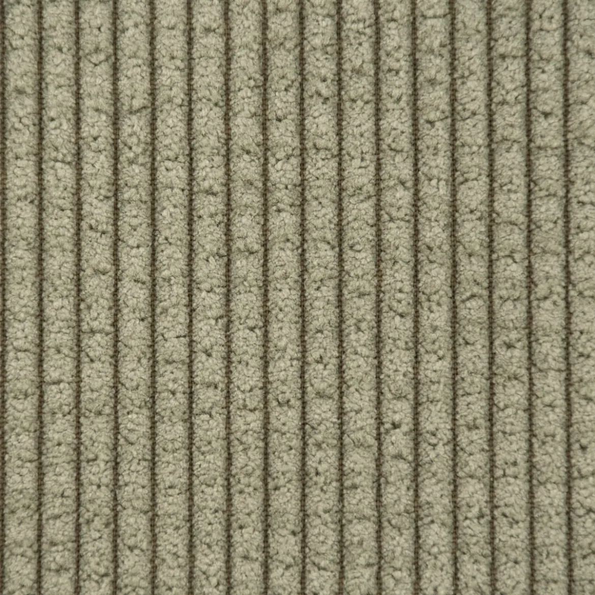 Cordstoff Bubble mit Plüsch Rückseite Doubleface Bekleidungsstoff Dekostoff grün ecru 1,45m Breite