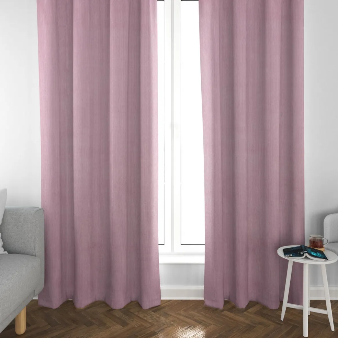 Cordstoff Cord Dekostoff Corduroy rosa 1,45m Breite