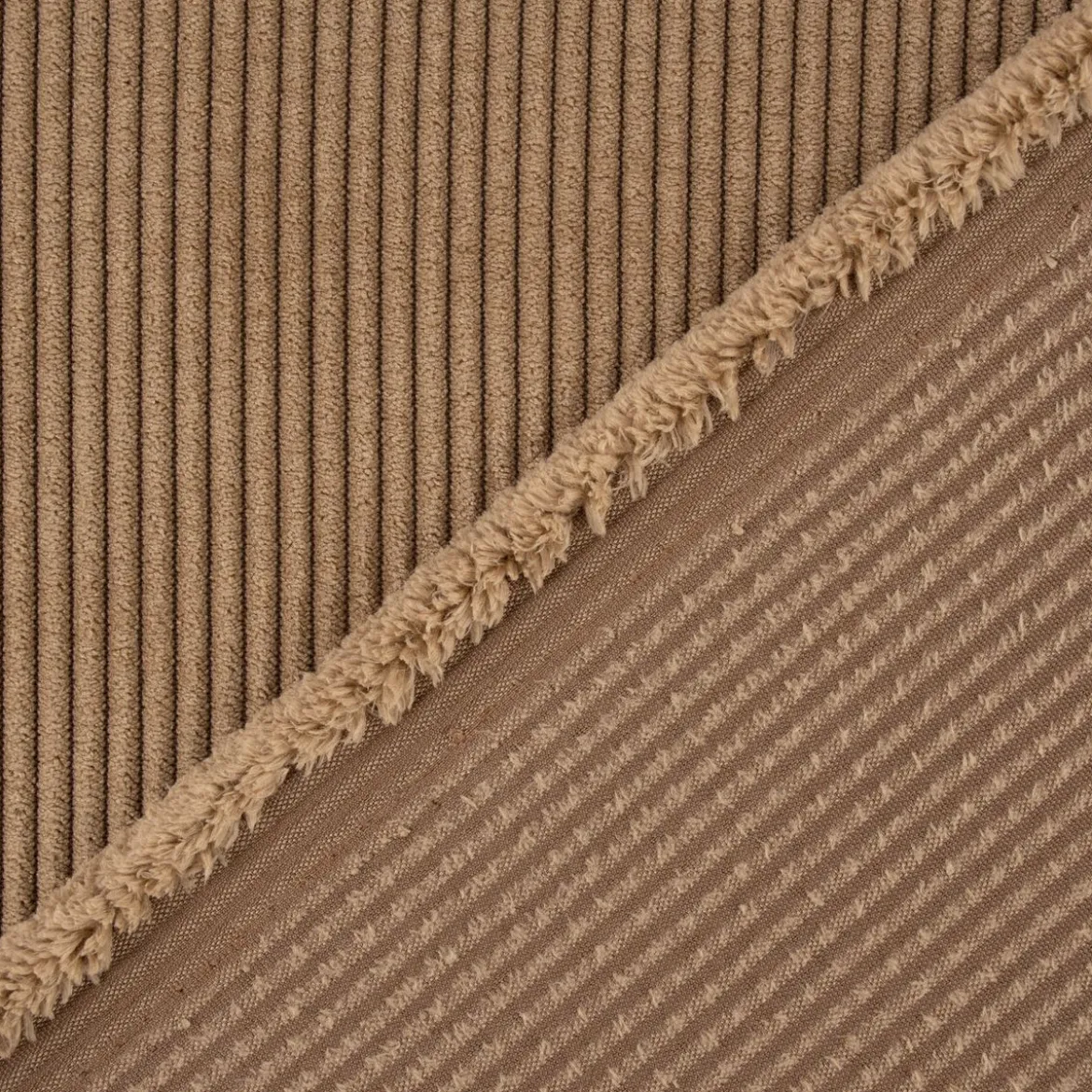 Cordstoff Cord Meterware einfarbig beige 1,50m Breite