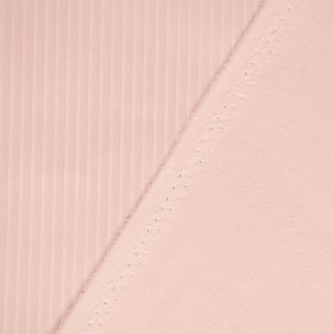 Cordstoff Samtstoff Cordsamt Dekostoff Velvet Corduroy pastell-rosa 1,45m Breite