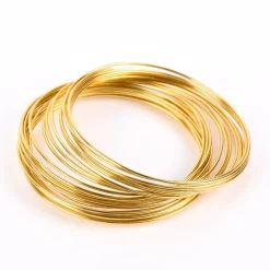 Creativ Company Aluminium Bastel-Draht rund goldfarbig Stärke 2mm 10m