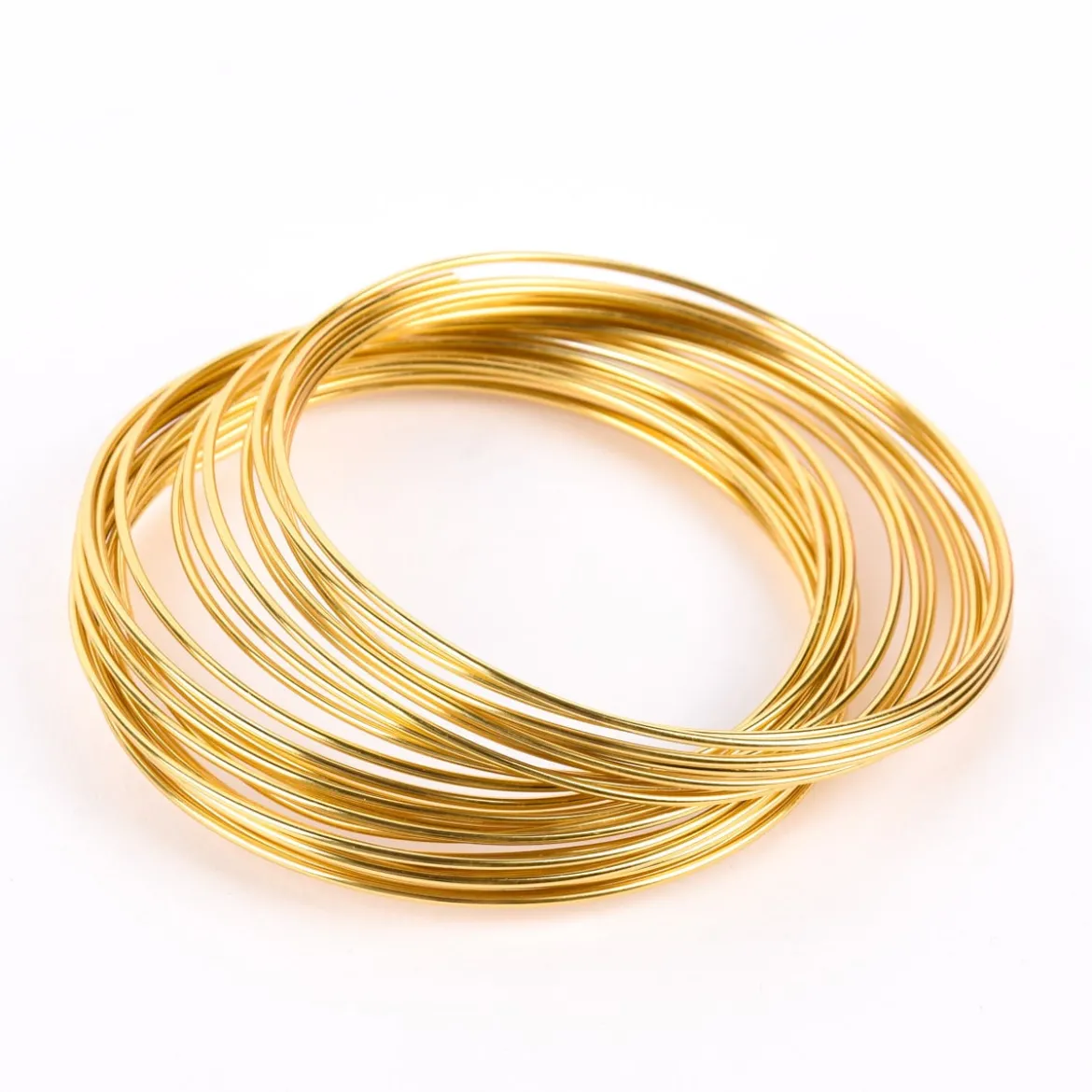 Creativ Company Aluminium Bastel-Draht rund goldfarbig Stärke 2mm 10m