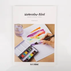 Creativ Company Aquarell-Block 20 Blatt weiß A4 21x30cm